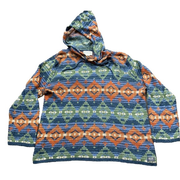 Polo Ralph Lauren Sweaters - RALPH LAUREN Denim & Supply HOODIE KNIT AZTEC DESIGN XXL 2XL